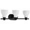 Nuvo Russel - 3 Light Vanity - Matte Black with Satin White Glass 60/8023 - alternate 4